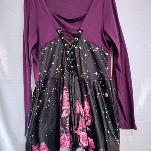 Plus Size corset style blouse